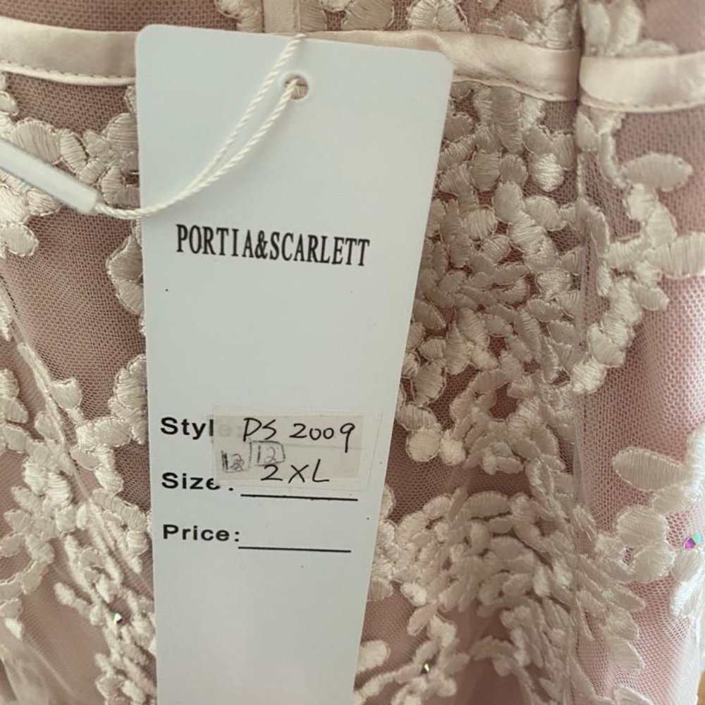 Portia and Scarlett Lace Embellished Mermaid Dress - Picture 8 of 9